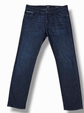Hugo Boss Mens Delaware Slim Fit Jeans Lightweight Candiani Italian Denim 38x32